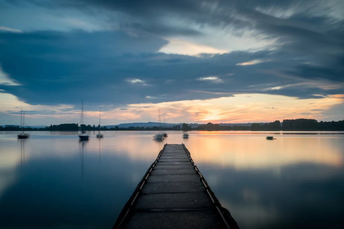 Pier at golden hour