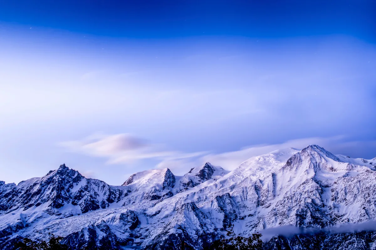 Mont Blanc at Blue Hour